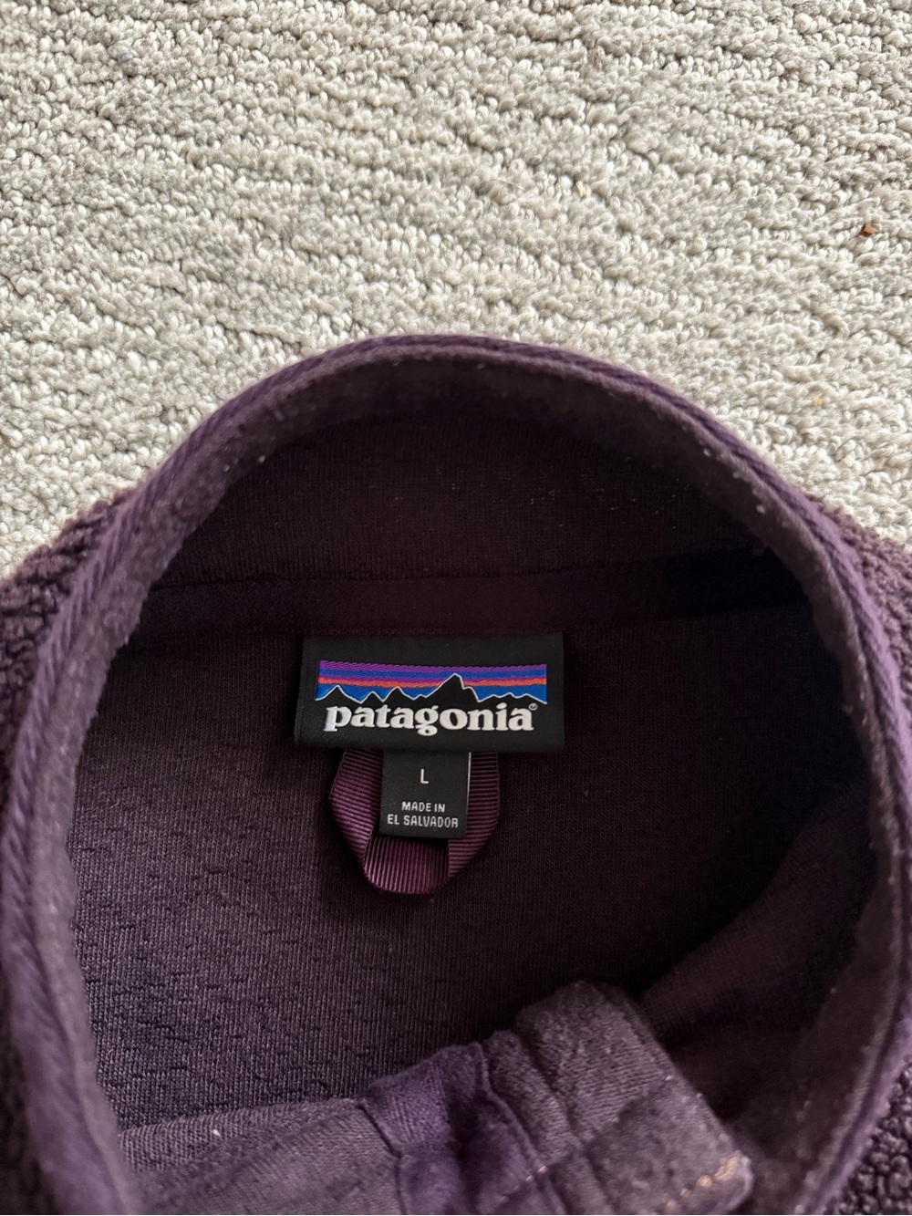 Patagonia Shearling Button Fleece Pullover in Maroon - Picture 5 of 8